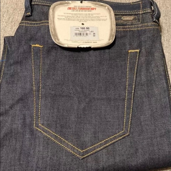 Diesel Turbo Tepphar Jeans Trousers Slim Carrot 8Y9 Vintage Under 30 Days